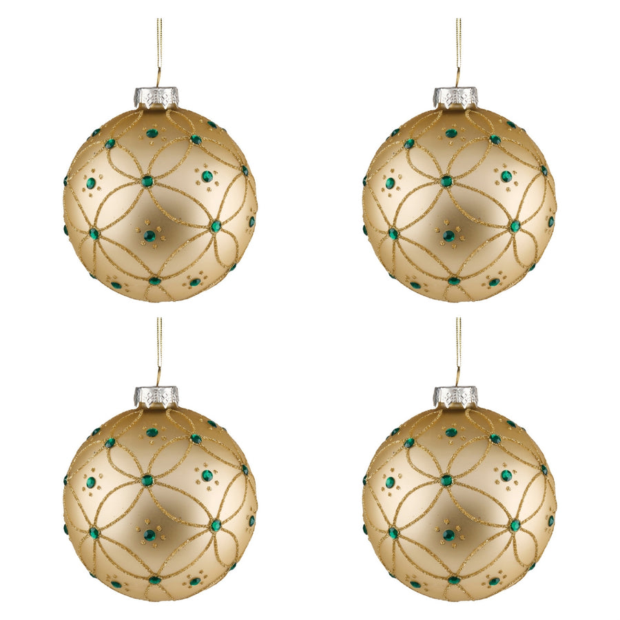 Gold Green Ball Ornaments product photo 3