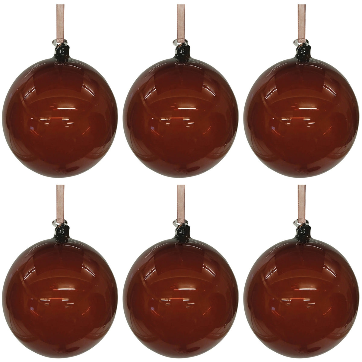 Glossy Brown Ornaments product photo 3