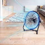 Vie Air 14 Inch Twin Pack Industrial High Velocity All-Metal Floor Fan, 3 Speeds, Black
