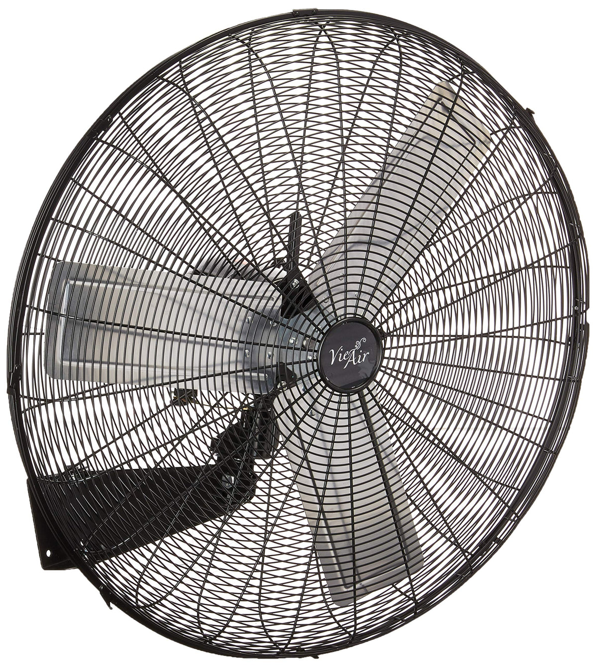 Vie Air 30-Inch Wall Mountable Oscillating Fan – 3-Speed Heavy-Duty Commercial Tuxedo Black