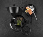 Korkmaz Nora Granite Cookware, Grey, 24 x 11.7 cm Size, A2941