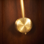 Bedford Clock Collection Wall Clock with Pendulum & Chimes – Chocolate Wood, 4-Tone Westminster Chime, Quartz Movement