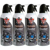 Dust-Off 10 oz disposable compressed air duster 4-pack with extension tubes