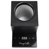 Touchscreen temperature control panel on the MegaChef single-bottle wine chiller in black