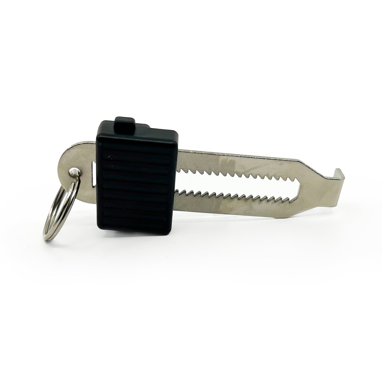 QuickJam portable polymer no-tools door blocker braced against floor for inward-opening door security