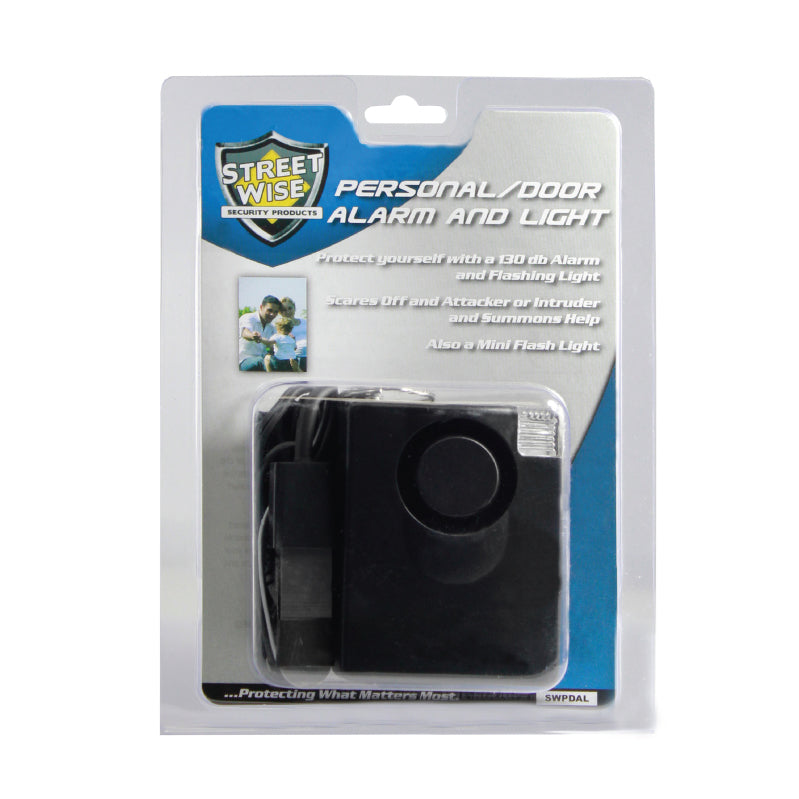 Personal Door Protection Alarm w/Light - 130 dB Multi-Use Safety Alarm