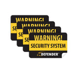 Defender Indoor Video Security System Warning Sign w/Stickers - Cutting Edge Products Inc