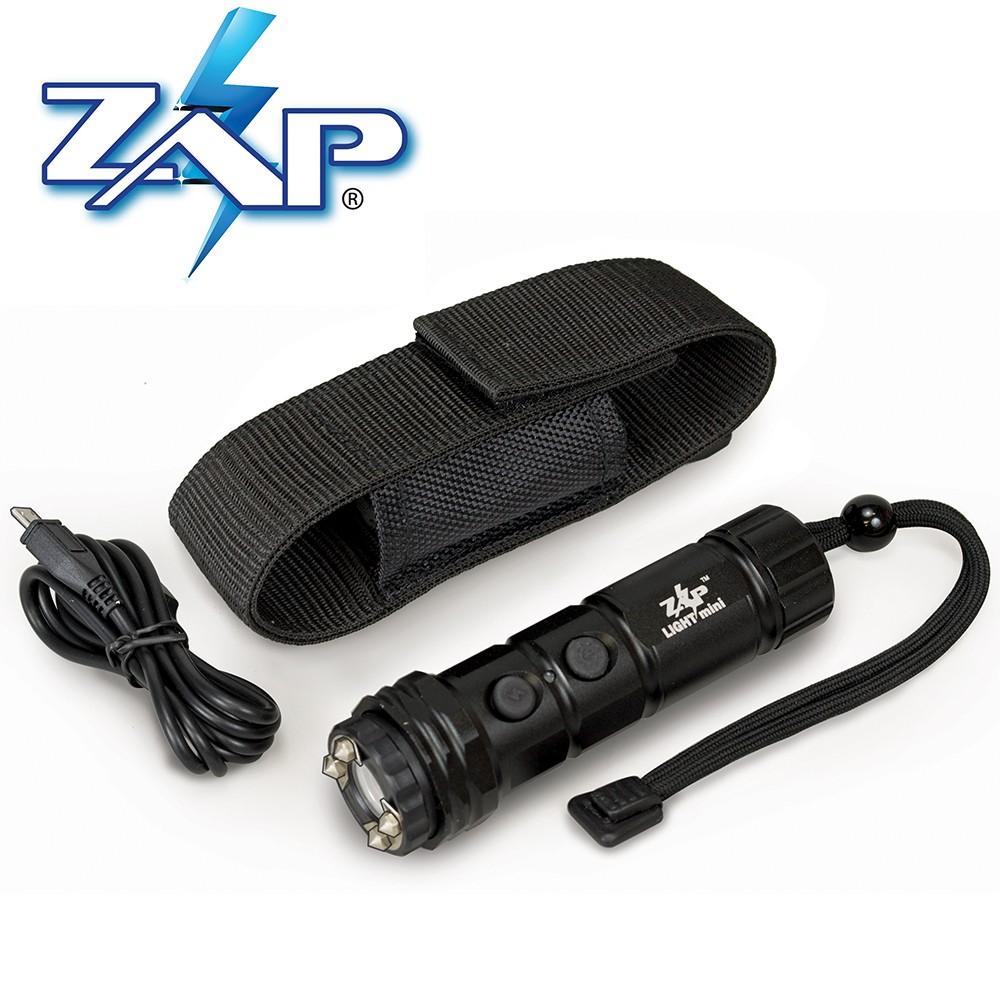 ZAP Light Mini 800,000 Volt Pocket Stun Gun Flashlight, USB Rechargeable