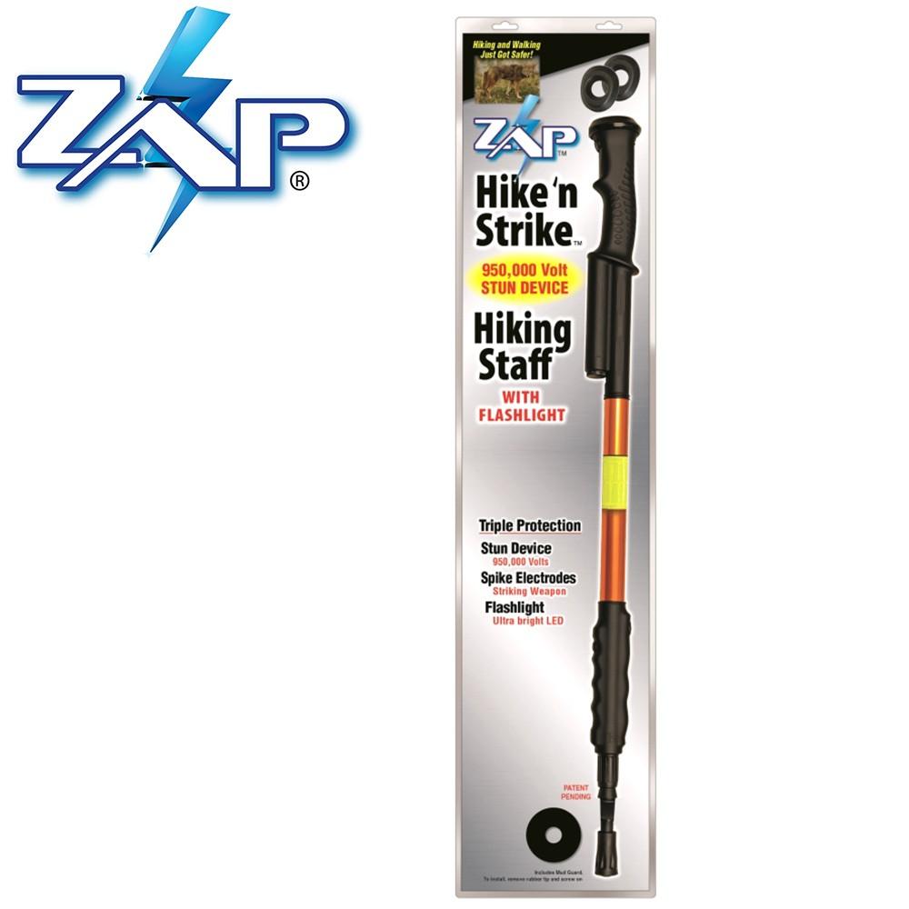 ZAP Hike 'n Strike 950,000 Volt Stun Gun Hiking Staff with LED Flashlight, 29 to 56 Inch