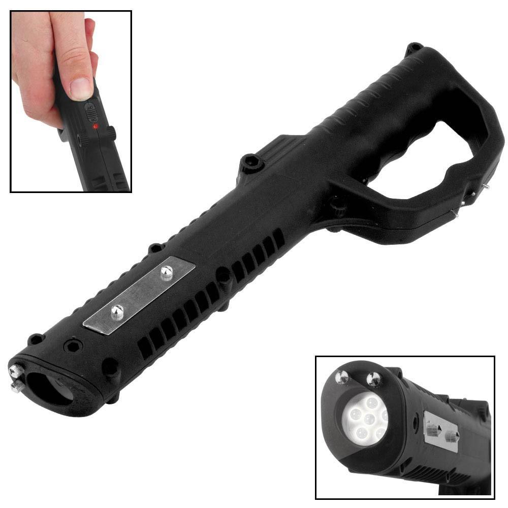 ZAP 1 Million Volt Rechargeable Stun Baton with LED Flashlight and 4 Contact Points