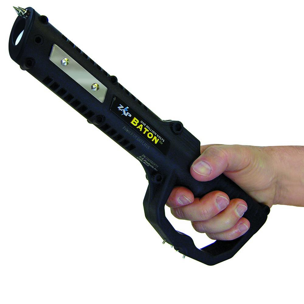 ZAP 1 Million Volt Rechargeable Stun Baton with LED Flashlight and 4 Contact Points