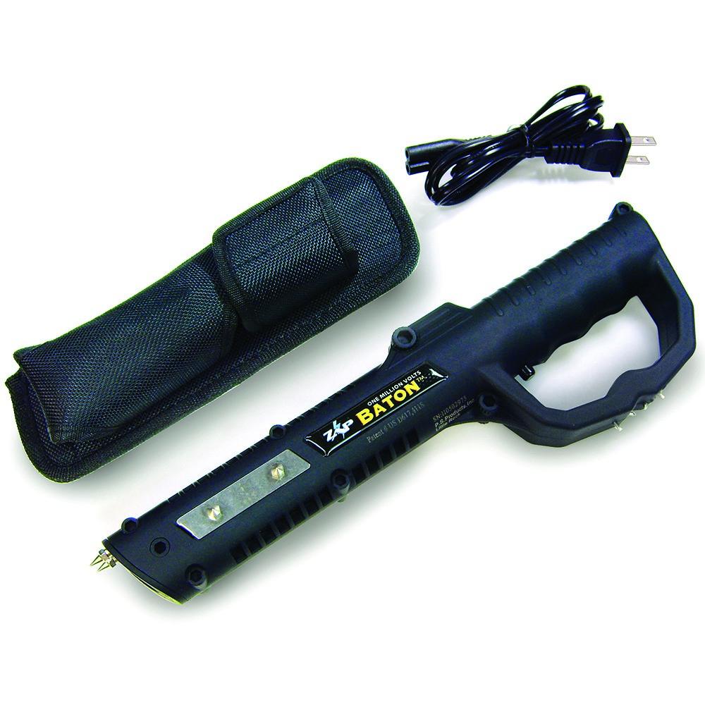 ZAP 1 Million Volt Rechargeable Stun Baton with LED Flashlight and 4 Contact Points
