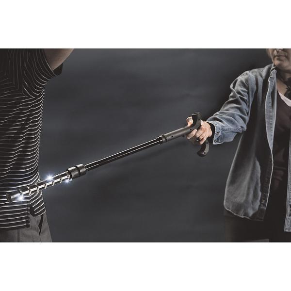 ZAP Cane 1 Million Volt Stun Gun Walking Cane with LED Flashlight, Adjustable 32 to 36 Inch