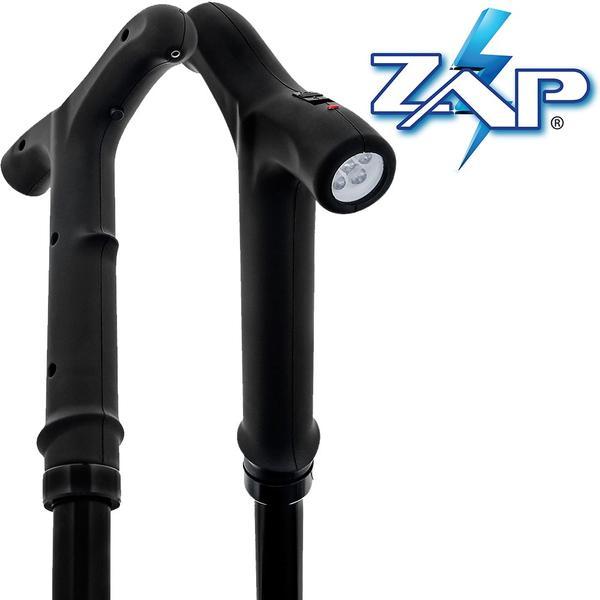 ZAP Cane 1 Million Volt Stun Gun Walking Cane with LED Flashlight, Adjustable 32 to 36 Inch