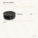 Paul Salad Plates piece sizes: salad plate 8 in