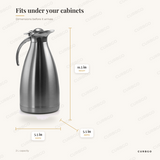 MegaChef Thermal Carafe dimensions: 5.5 in width, 11.5 in height, 5.5 in depth