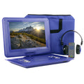 beFree Sound 14.1 Inch Portable DVD Player with Swivel TFT-LCD Screed USB,Sn anD,AV Inputs- Blue