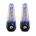 beFree Sound Bluetooth LED Dancing Water Multimedia Speakers in Black