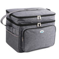 Brentwood Kool Zone 30 Can Insulated Cooler Bag in Gray with Hard Liner