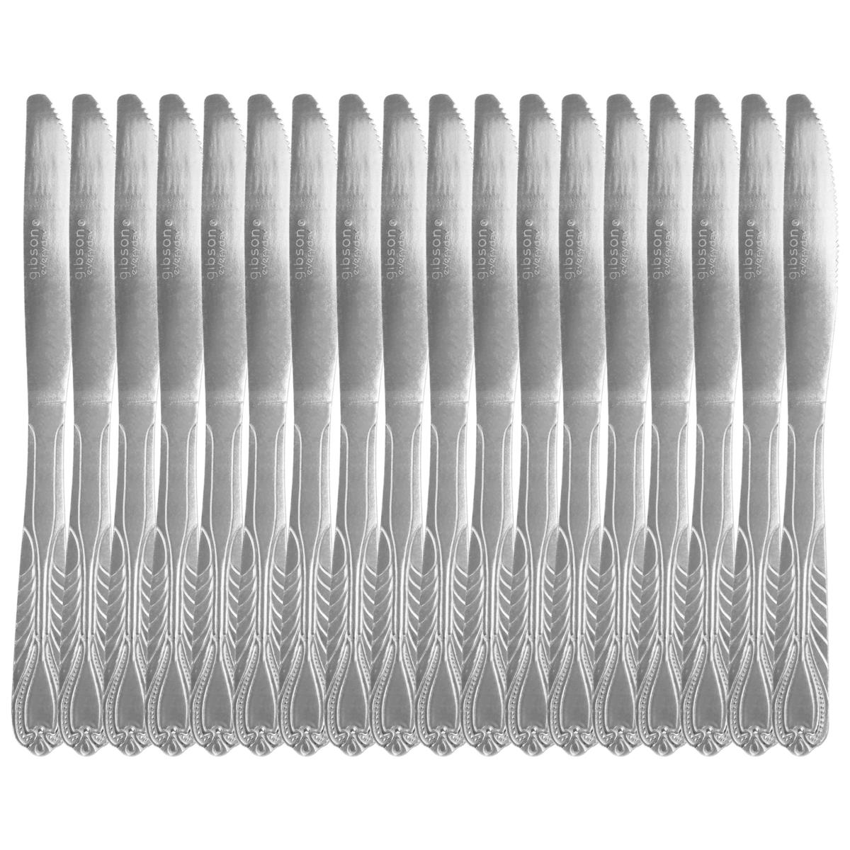 Gibson Everyday Jasper 18 piece dinner knife set