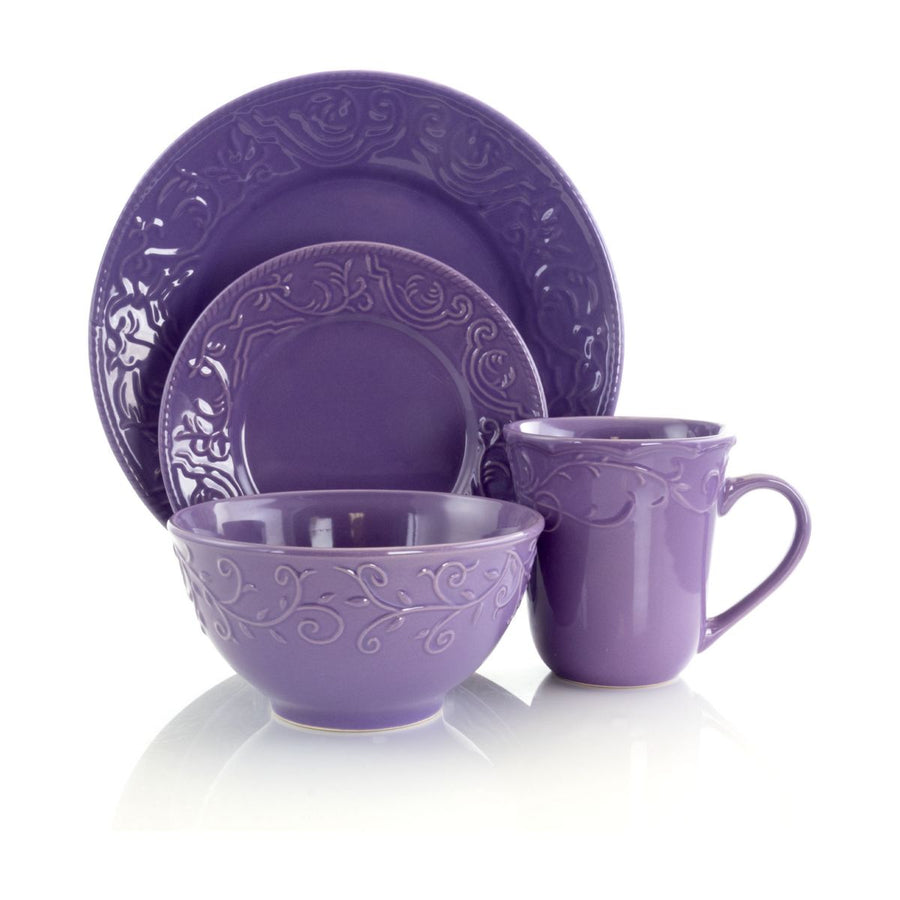 Elama Lilac Fields dinnerware set product photo 5