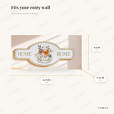 Home Sweet Home Sign dimensions: width 21.75 in, height 9.5 in, depth 0.25 in