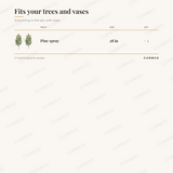 Pine Spray Set of 2, 28 in piece sizes: pine spray 28 in (x2); 2 matching pine sprays