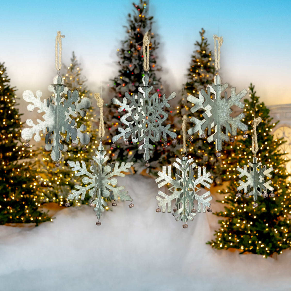 Galvanized Hanging Snowflakes product photo 2