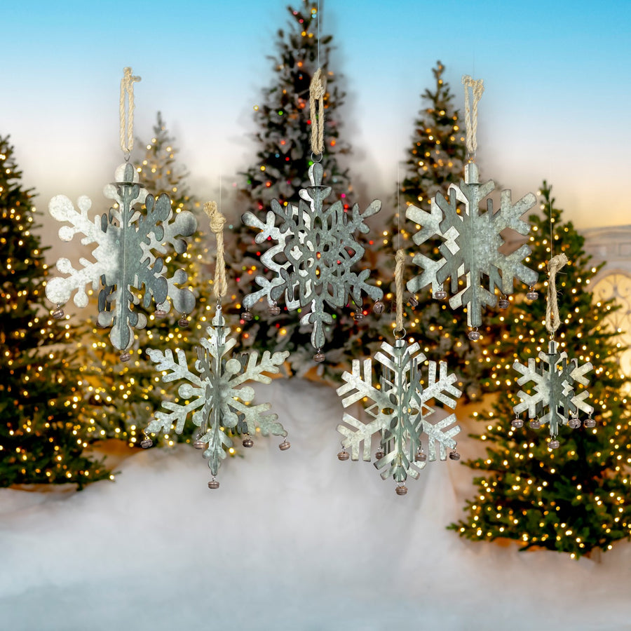 Galvanized Hanging Snowflakes product photo 2