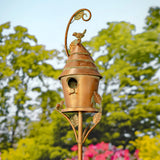 Antique copper Mary birdhouse stake product photo 2