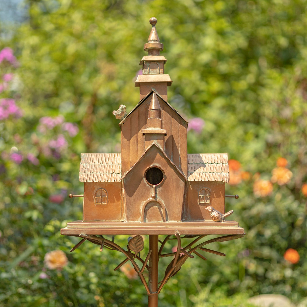 Montana multi-home birdhouse stake product photo 1