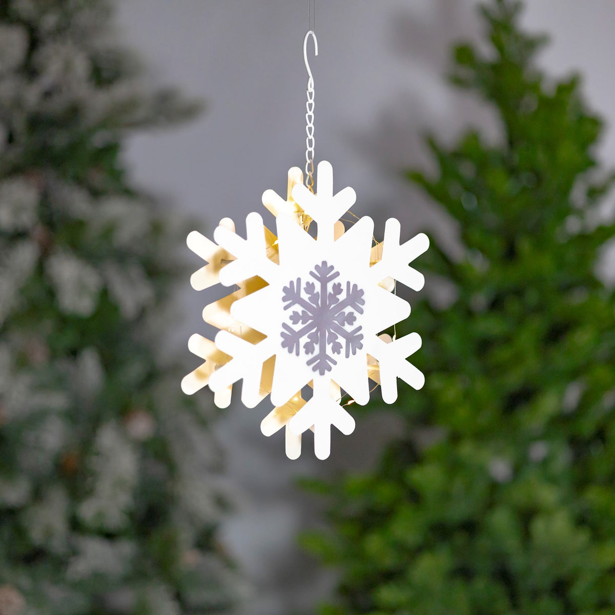 LED Backlit Iron Snowflakes product photo 2