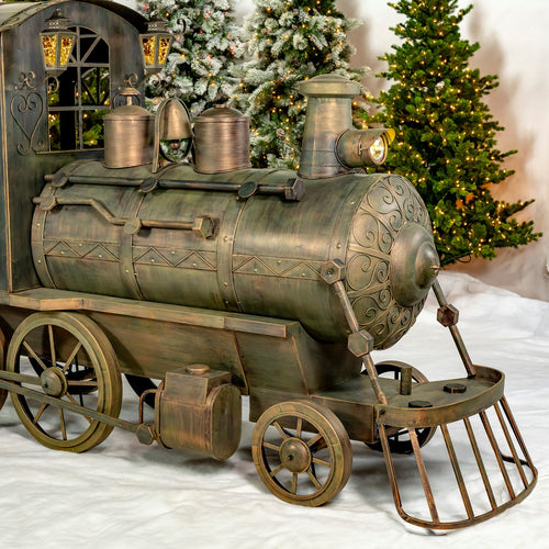 Antique Bronze Flying Santa product photo 2