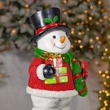 Light-Up Polyresin Snowman product photo 2