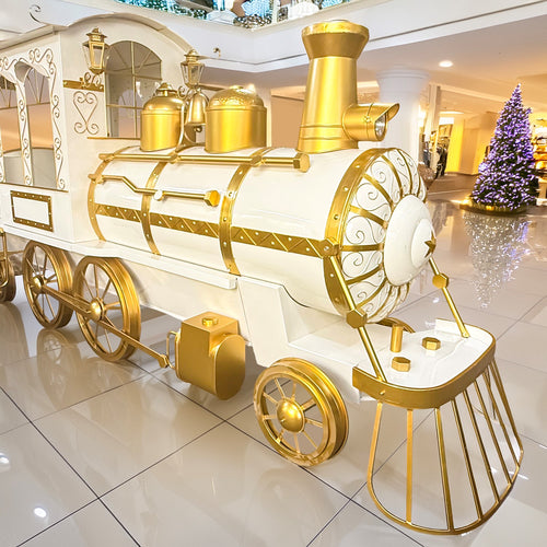 White Gold Flying Santa product photo 2