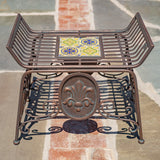 Atlantis backless mosaic metal chair Plato product photo 1