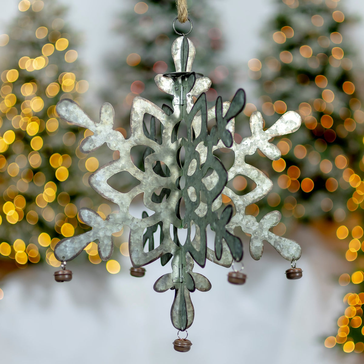 Galvanized Hanging Snowflakes product photo 3