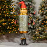Galvanized Santa Claus figurine with Merry Christmas sash product photo 3