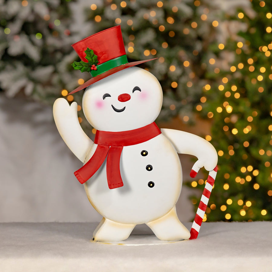 Light-Up Metal Snowmen product photo 3