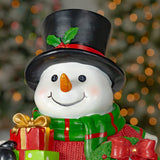 Light-Up Polyresin Snowman product photo 3