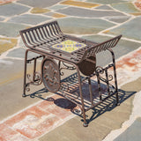 Atlantis backless mosaic metal chair Plato product photo 2