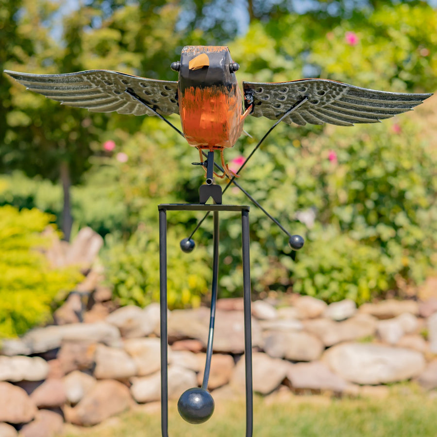 Flying Robin iron swing stake view 3