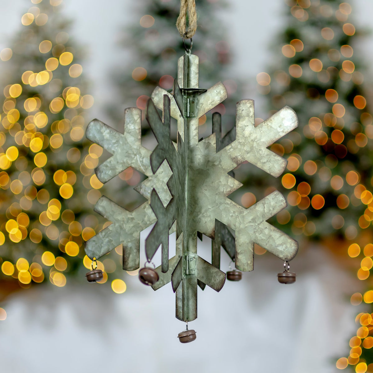 Galvanized Hanging Snowflakes product photo 4