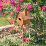 Antique Copper Iron Birdhouse Stake product photo 3