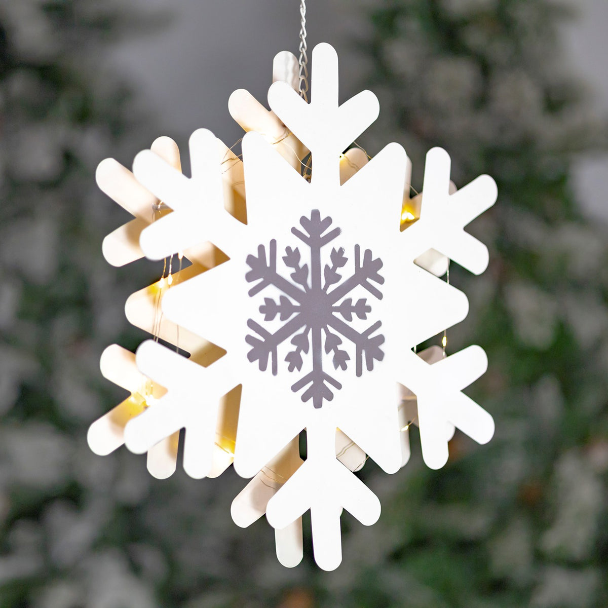 LED Backlit Iron Snowflakes product photo 4