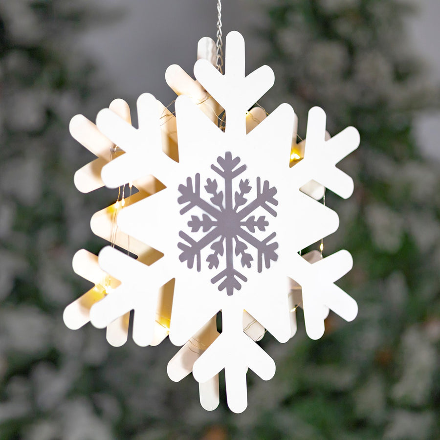 LED Backlit Iron Snowflakes product photo 4