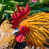 Painted iron rooster Maxwell product photo 3