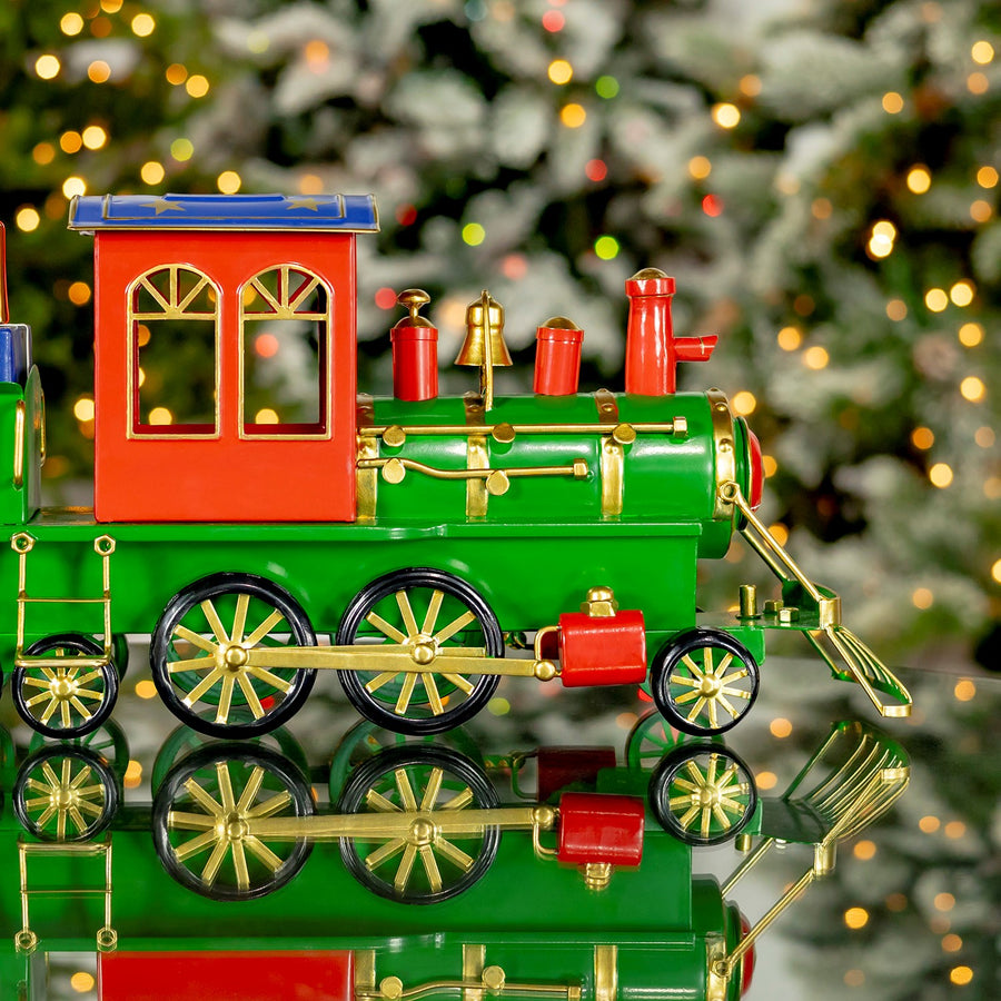 Special Delivery iron tabletop Christmas train view 3