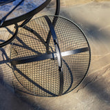 24.8"D. Round Mosaic Tile Metal Fire Pit "Medora" detail 3
