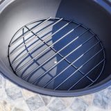 24.8"D. Round Mosaic Tile Metal Fire Pit "St. Augustine" detail 3